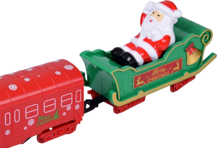 Wagons stylés au motif de Noël