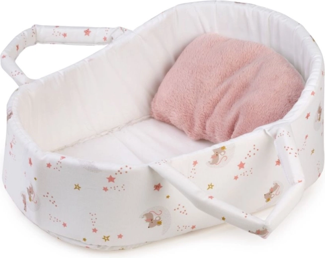 Panier textile portable Guca pour poupée de 42 à 46 cm