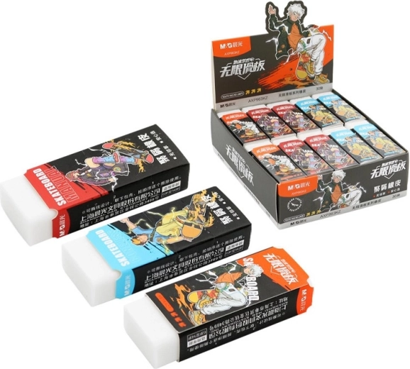 Gomme pour crayon skateboard (moyenne) - 1 pièce