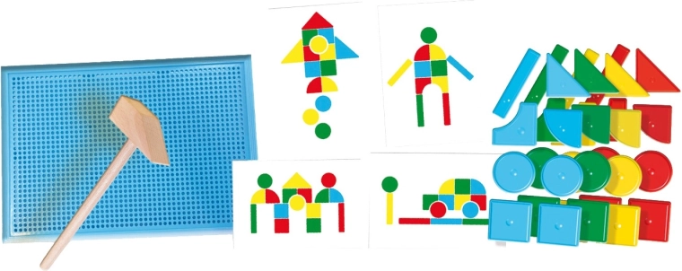 Formes géométriques colorées pour mosaïques et images