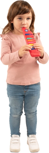 Jouez en soufflant et en appuyant sur les touches
