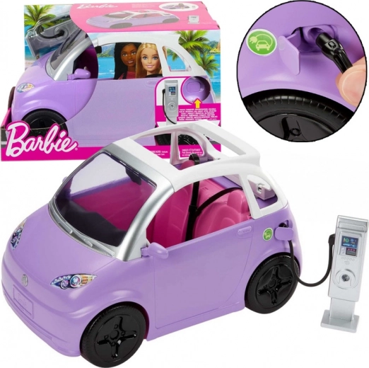Cabriolet pour Barbie avec station électrique