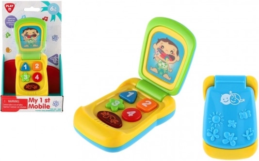 Téléphone portable à clapet pour enfants avec lumière et son, 14 cm