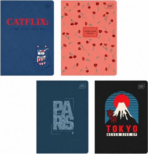Carnet A5 sans lignes 60 feuilles Interdruk - 1 pièce