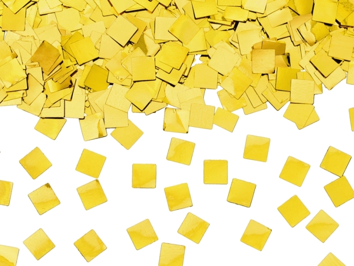 Confettis métallisés dorés pour un effet scintillant