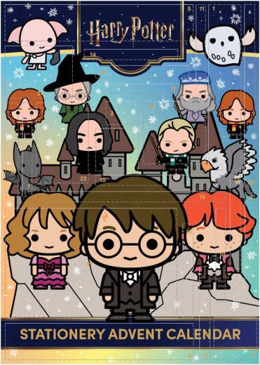 Calendrier de l'Avent Harry Potter avec articles de papeterie