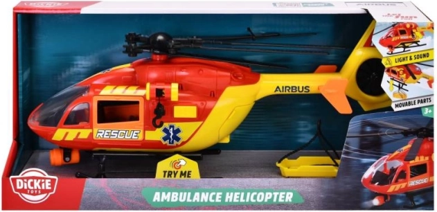 Hélicoptère de sauvetage avec effets 36 cm