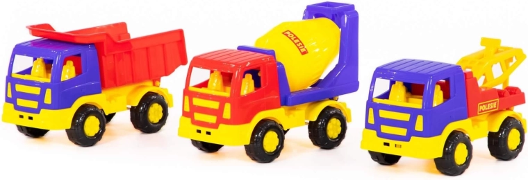 Ensemble de véhicules de chantier pour enfants – 3 pcs