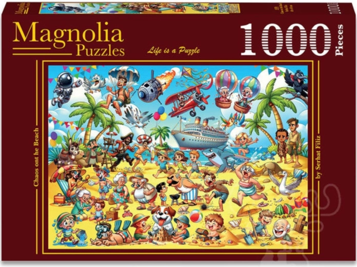 Puzzle Magnolia « Chaos sur la plage » 1000 pièces