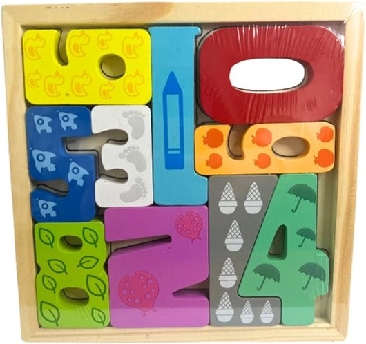 Puzzle en bois chiffres 0–9