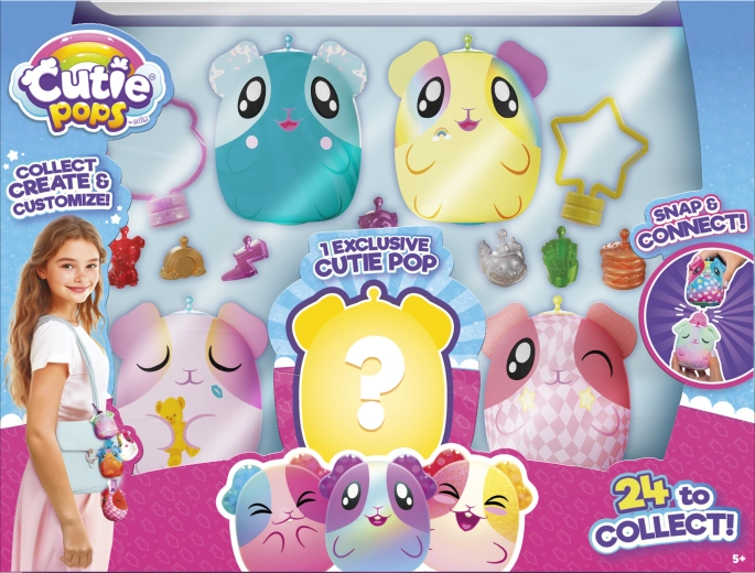 Cutie Pops ensemble de porte-clés pour sac à dos avec surprise (5 pcs) - plusieurs modèles