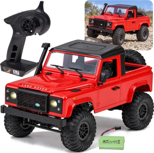 Modèle tout-terrain Land Rover Defender Pickup 4x4 radiocommandé à l’échelle 1:12