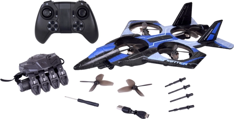 Double mode de contrôle : gant et télécommande classique