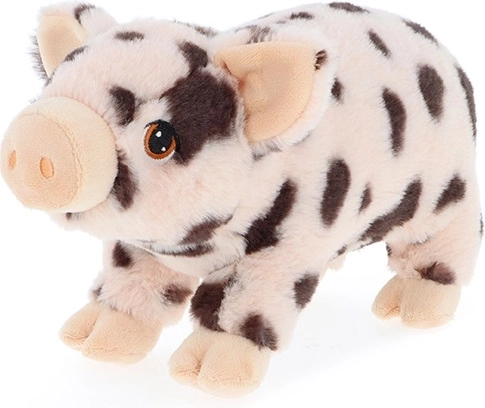Cochon en peluche à pois Keeleco, 28 cm