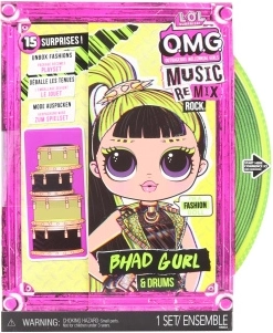 L.O.L. Surprise! OMG ReMix Rock grande sœur Bhad Gurl avec batterie