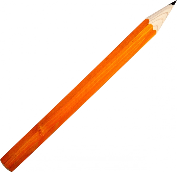 FAUNA grand crayon en bois pour enfants orange