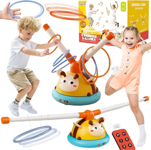Jeu de saut automatique WOOPIE 2 en 1 avec cible en forme d’abeille