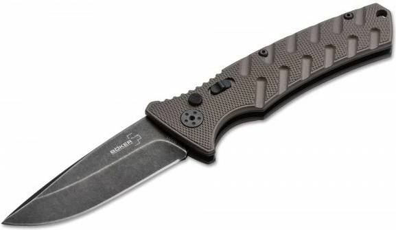 Couteau automatique Böker Plus Strike Drop Point Coyote