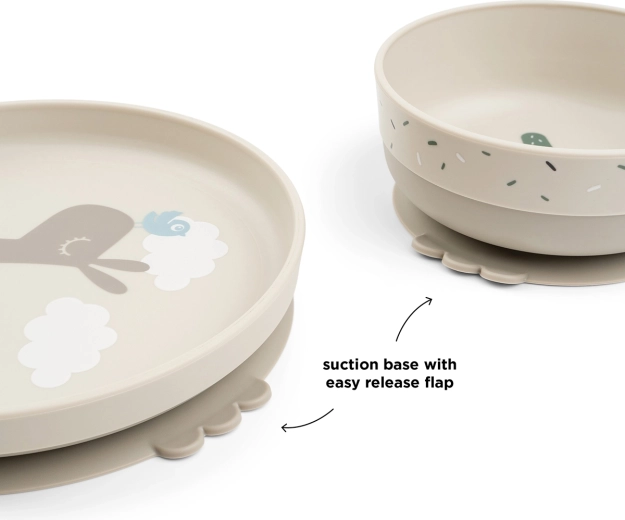 Done by Deer set de repas Foodie avec ventouse Lalee sable