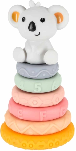 Pyramide à anneaux et koala pour les premières constructions