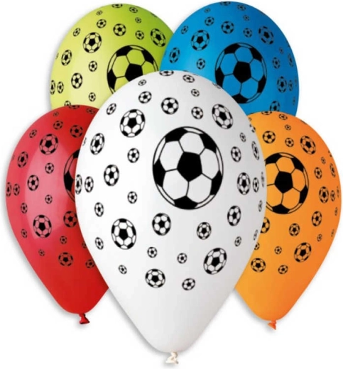 Ballon gonflable Gemar avec impression de ballon de football 30 cm - 1 pièce
