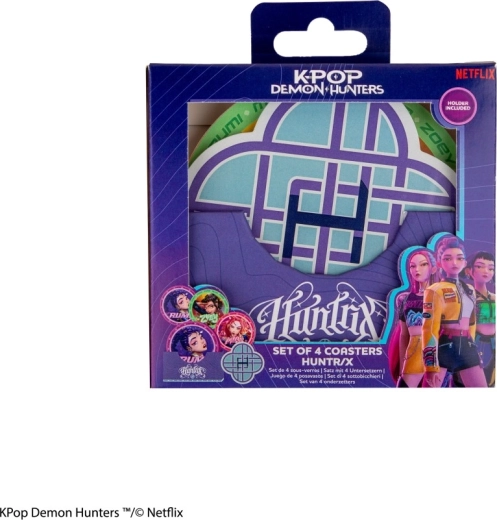 K-pop Demon Hunters set de 4 sous-verres Huntrix