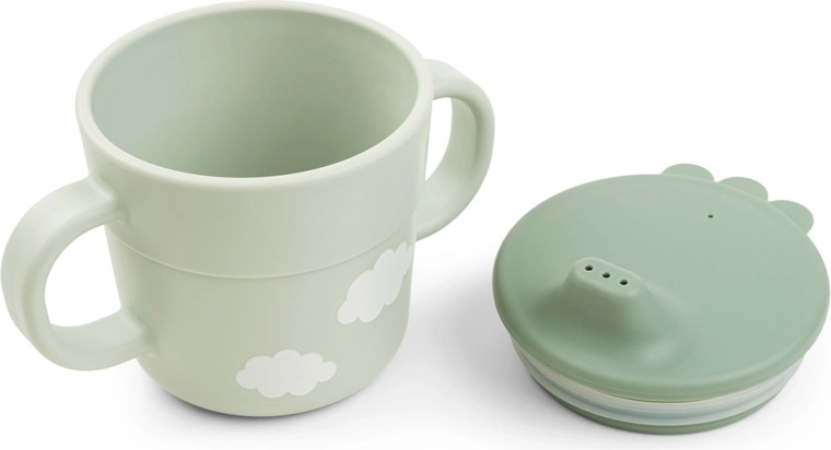 Tasse avec anses et couvercle