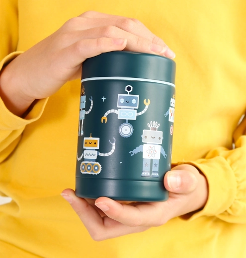 Adorable design de robots et transport facile