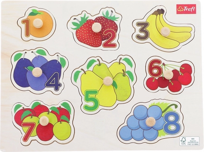 Puzzle en bois FRUITS – 8 pièces