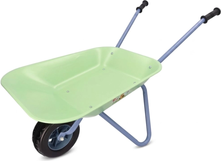 Brouette pour enfants en métal Adam Toys pour petit jardinier, verte - 1 pièce