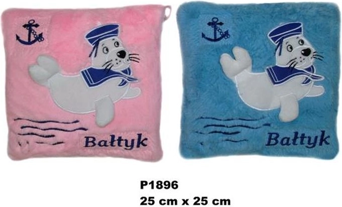 Coussin avec phoque Bałtyk (2 variantes de couleur)