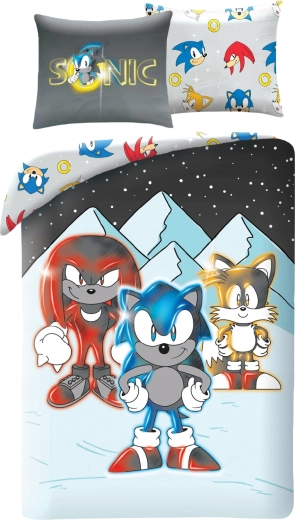 Parure de lit pour enfants Sonic Friends en microfibre