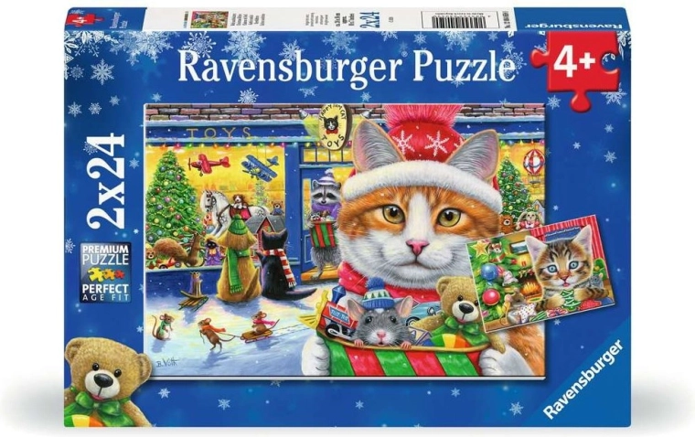 Ravensburger puzzle Chatons de Noël 2×24 pièces
