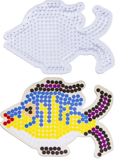 Motif poisson : gabarit et support pour un assemblage précis
