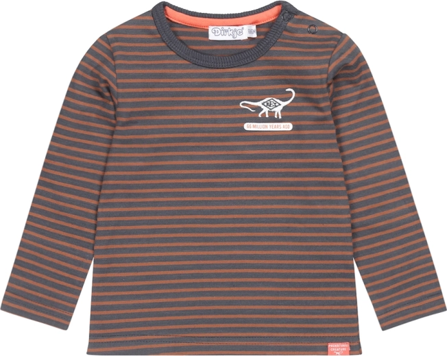 Dirkje t-shirt garçon à manches longues rayé bleu foncé taille 86