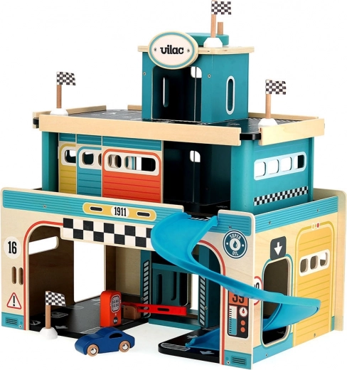 Vilac Garage en Bois Vintage Vilacity