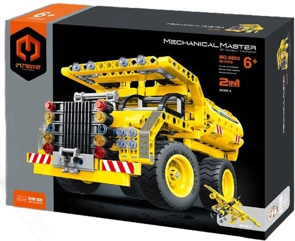 Mechanical Master 2v1 kit de construction – camion-benne et planeur (361 pièces)