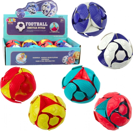 Balle pliable changeant de couleur 8 cm pour lancer et jongler
