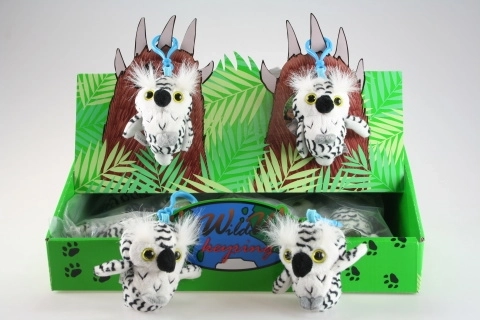 Porte-clés chouette en peluche