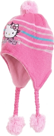 Bonnet tricoté Hello Kitty
