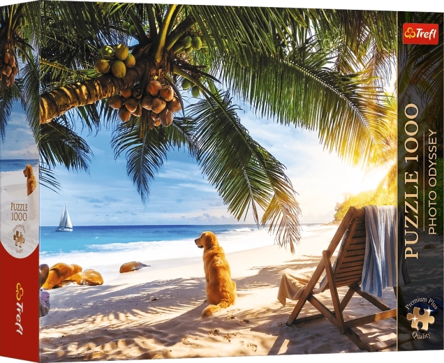 Trefl Puzzle Premium Plus Photo Odyssey : Détente sur la plage, Seychelles, 1000 pièces