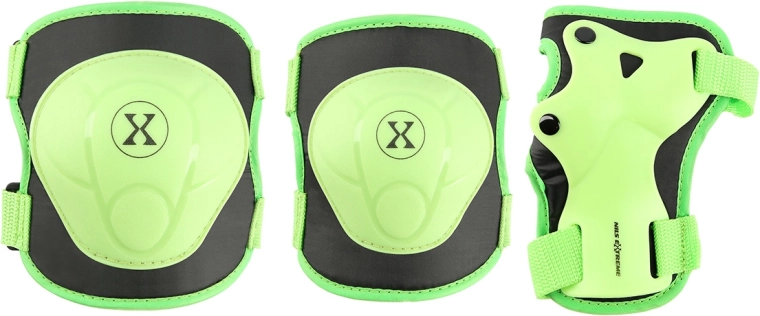 Ensemble de protections pour patinage et skateboard NILS Extreme H704 – vert – M