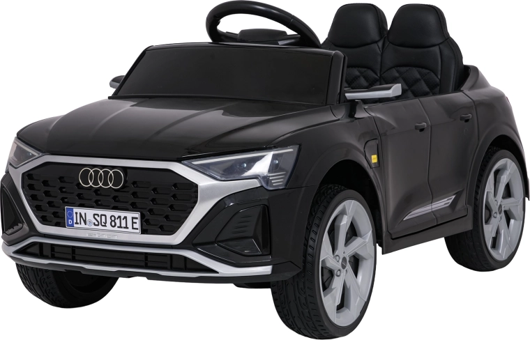 Voiture électrique pour enfants Audi SQ8 noire avec télécommande