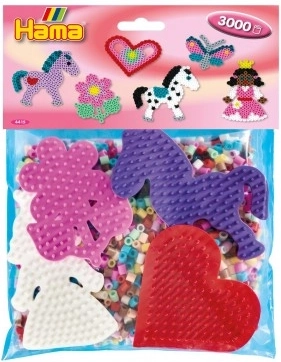 Perles à repasser HAMA Midi – 3000 pièces et 4 plaques