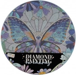 Peinture diamant Mandala avec papillon