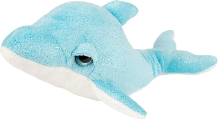 Dauphin en peluche bleu