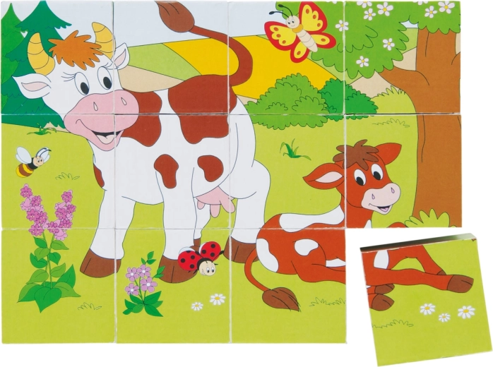 Cubes illustrés Les animaux au fil des saisons