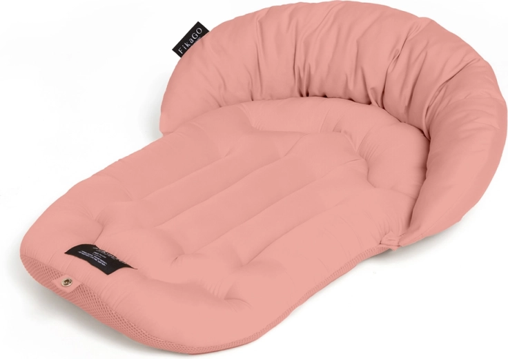 FikaGo tapis moelleux rembourré avec coussin Mushroom Pink taille L