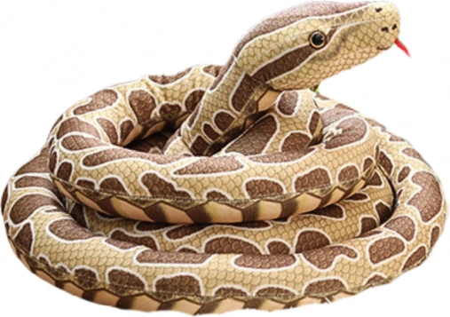 Serpent en peluche brun 400 cm
