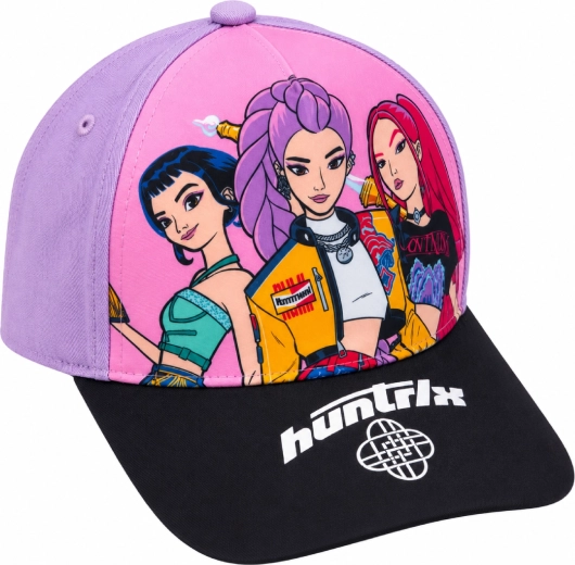 Casquette pour enfant K-Pop Demon Hunters HUNTR/X violette et noire